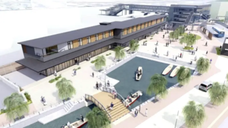 西鉄が柳川駅前に宿泊交流施設を2027年開業へ 観光客121万人に対し宿泊客12万人の伸びしろに期待