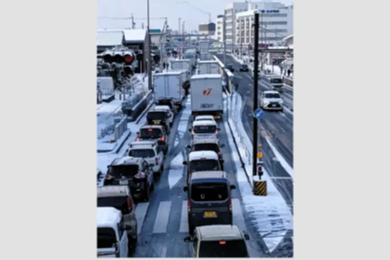 三重県で大雪によるスリップ事故219件、人身事故14件で15人軽傷