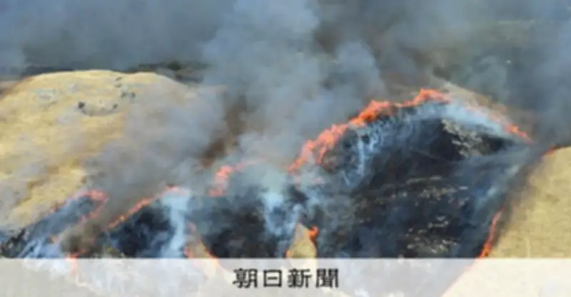 山口・秋吉台の山焼きで男性死亡 消防団員か 延焼防止作業中に燃え移った可能性