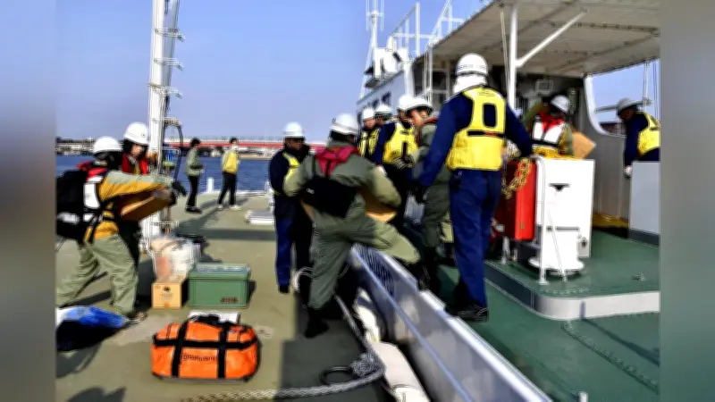 災害時の停電に備え 巡視艇で資機材輸送訓練 愛知・日間賀島と篠島で実施