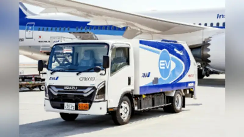 ＡＮＡ、空港で手荷物運搬用ＥＶトラックの実証実験を開始…脱炭素化へ本格導入を視野