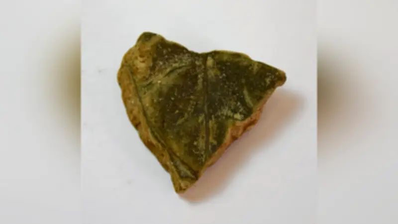 福岡城跡で豊臣秀吉の家紋「桐文」瓦を発見、天守台内部から出土