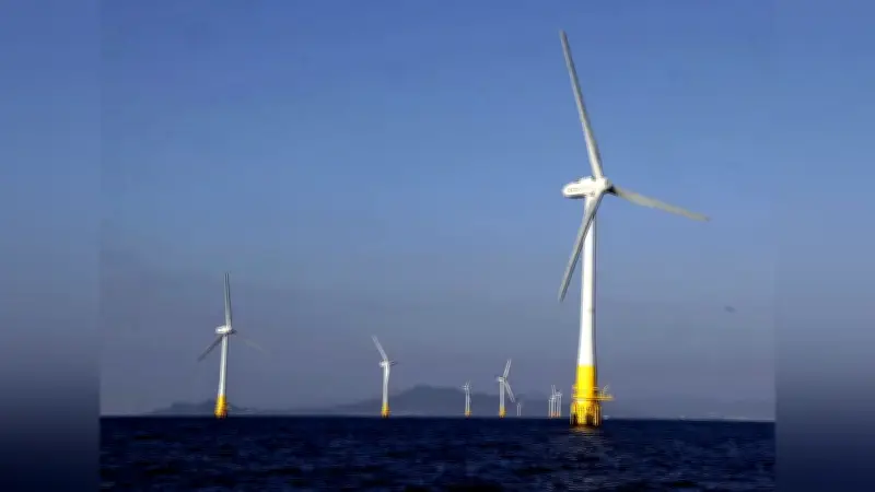 五島市沖で国内初の浮体式洋上風力発電所が本格稼働、石原環境相「脱炭素化のモデルに」