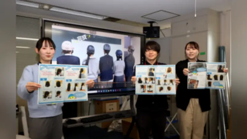 福井県庁の若手職員が考案！ヘルメット着用でも崩れないヘアアレンジ動画で安全とおしゃれを両立