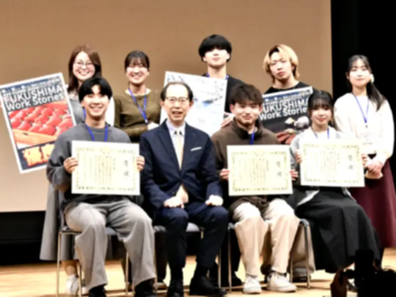 福島の学生が企業魅力をショートドラマで発信 内堀知事が最優秀賞チームを表彰
