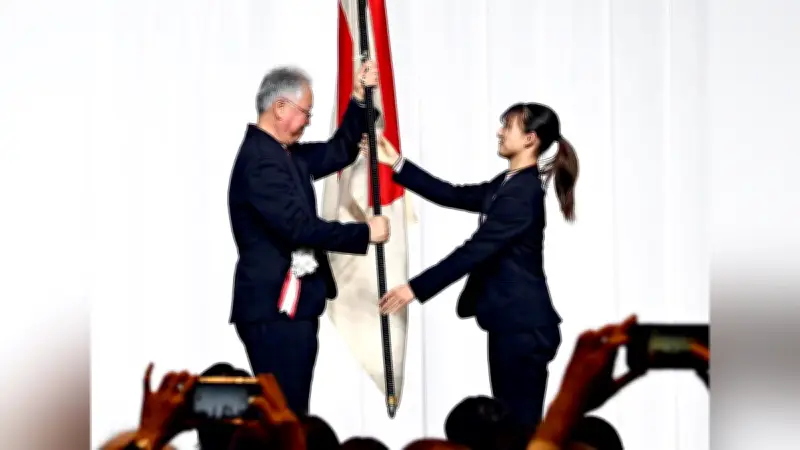 ミラノ・コルティナ五輪日本選手団が解団式、坂本花織が団旗返還しりくりゅうらに特別賞