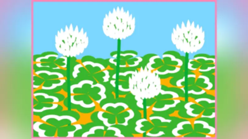 春の使者クローバーがテーマの「むずむずパズル」、超難問で幸運探しに挑戦
