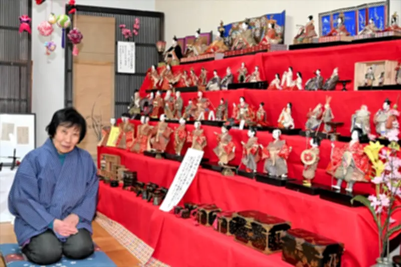 江戸時代のひな人形を展示 福島県二本松市の鈴木木工所で伝統美を発信