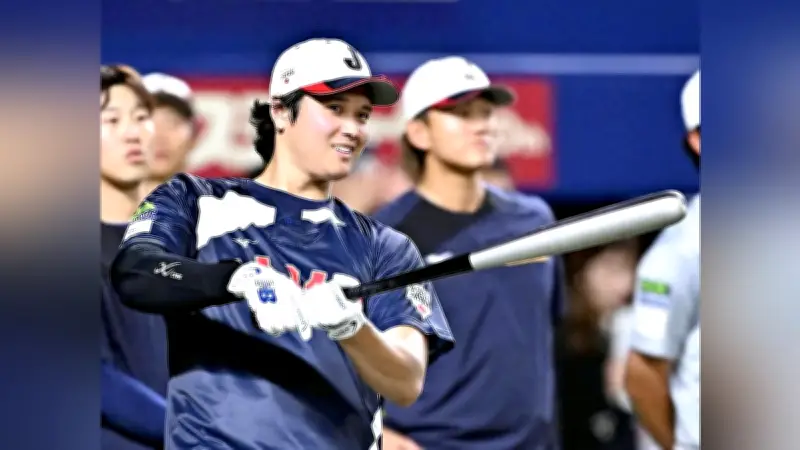 大谷翔平、侍ジャパン強化試合は出場不可も練習で打球連発