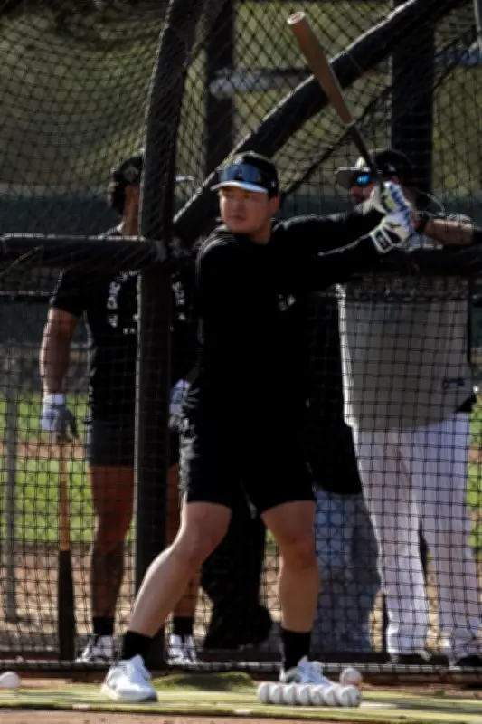 村上宗隆がMLBキャンプで快音！フリー打撃で8本柵越え、元エンゼルス監督も期待