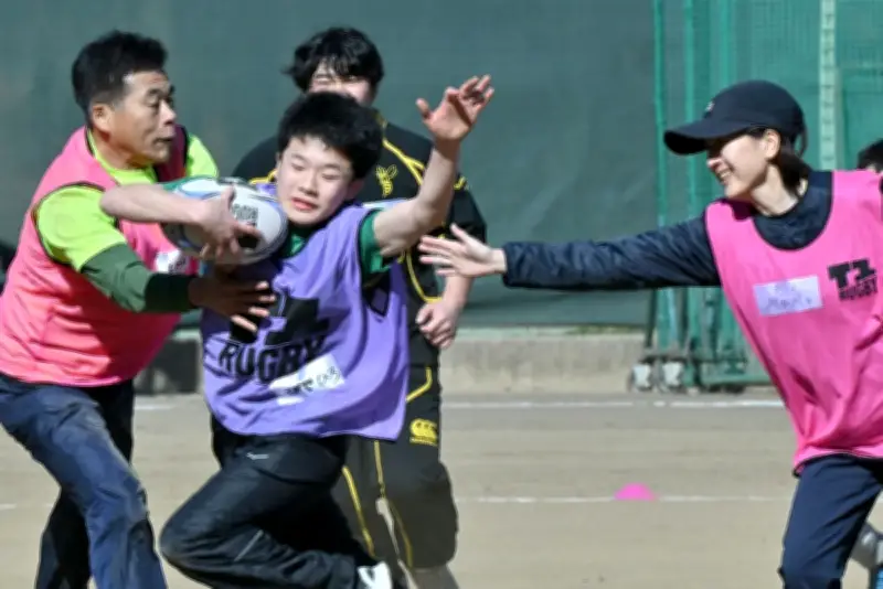 タックルなしの新スポーツ「T1ラグビー」体験会 初心者から日本代表まで笑顔で交流