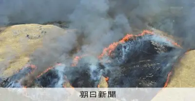 山口・秋吉台の山焼きで男性死亡 消防団員か 延焼防止作業中に燃え移った可能性