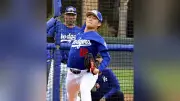 山本由伸がキャンプ初日に実戦投球、大谷翔平が制球を絶賛「素晴らしかった」