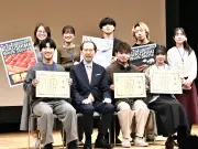 福島の学生が企業魅力をショートドラマで発信 内堀知事が最優秀賞チームを表彰