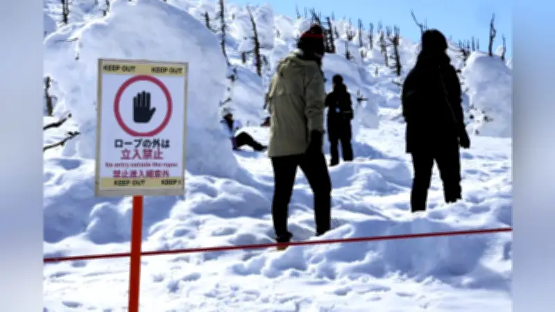 蔵王樹氷で観光客が危険行為 立ち入り禁止エリア侵入が後を絶たず