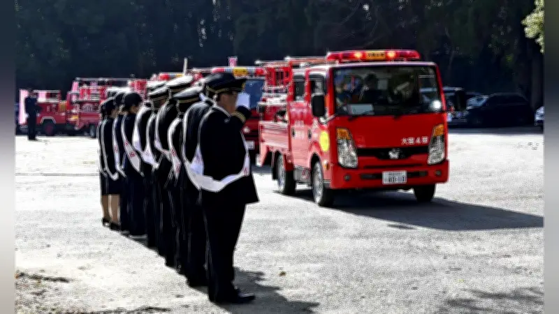 宮崎市消防団が宮崎神宮で防火祈願祭を実施 春季火災予防運動のスタートに合わせて