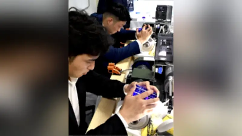 大阪の伝統工芸品ハンドメイドマルシェ開催、天満切子体験に来場者が挑戦