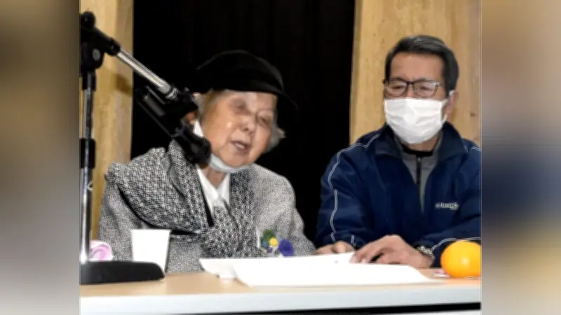 太平洋戦争中フィリピン逃避行の日高さんが講演、戦争の愚かさと平和の尊さを訴える