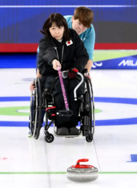 冬季パラカーリング混合ダブルス、小川・中島組が米国に初勝利を収める