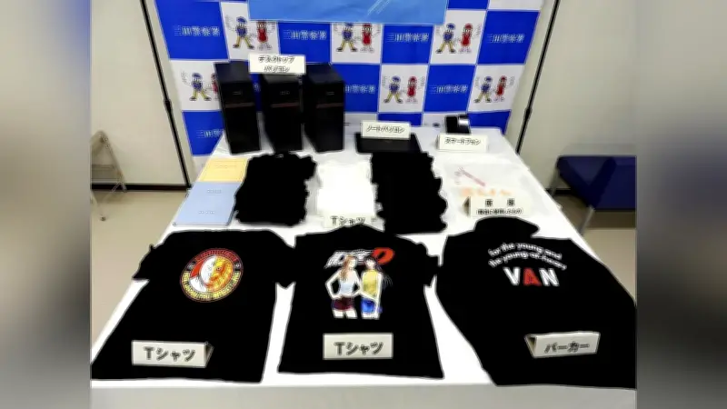 「頭文字Ｄ」偽Ｔシャツ所持で中国籍経営者２人逮捕 新日本プロレス・キン肉マン偽物も押収