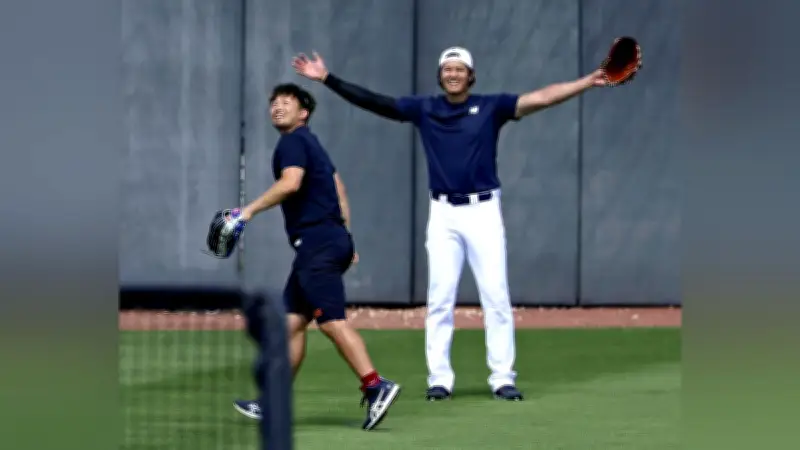 侍ジャパン、米マイアミで渡米後初練習 大谷翔平や岡本和真らが参加