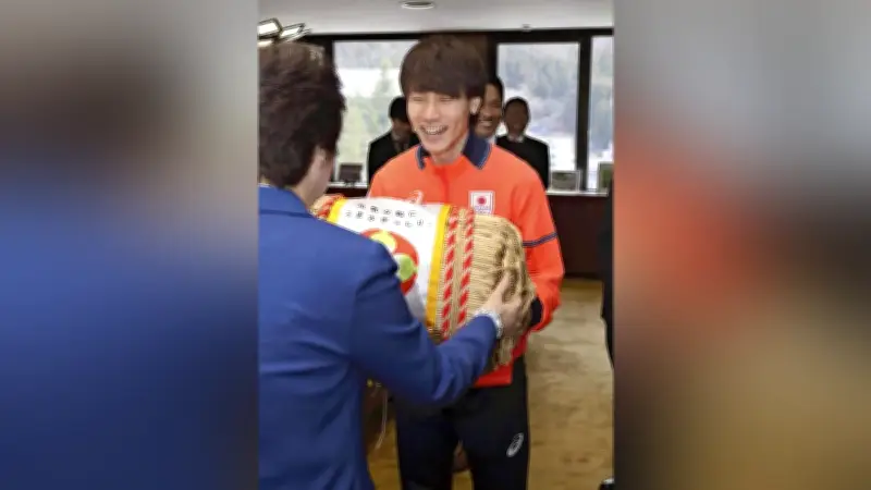 森重航選手が山形県知事にミラノ・コルティナ五輪報告、奮起誓う