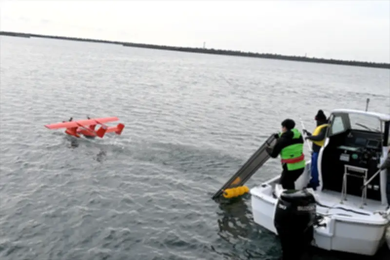 ドローン活用で漁業革新　福島県いわき市で漁場探索の実証実験実施