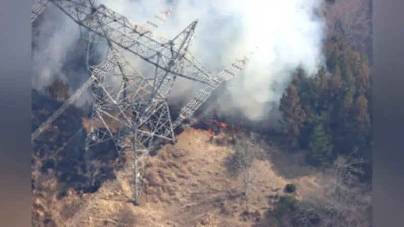 群馬県上野村の山林火災、消火活動が続く 自衛隊ヘリも投入