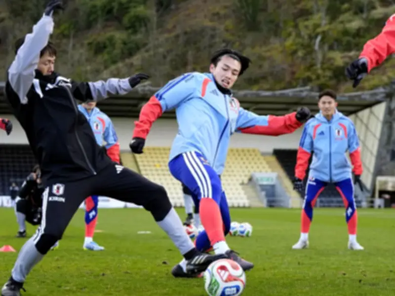 日本代表、スコットランド戦へ非公開練習　スローイン攻撃を確認