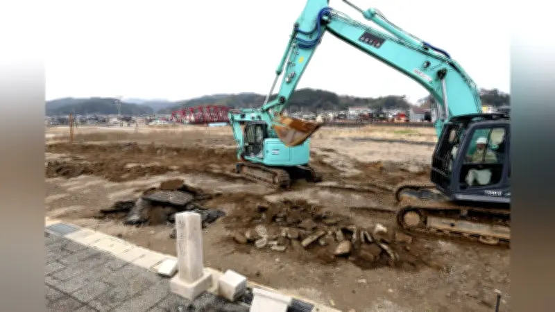 輪島市朝市通りで再建工事が始まる 能登半島地震後の復興へ第一歩