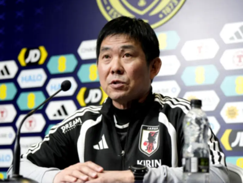 サッカー日本代表、スコットランド戦を前に森保監督が「勝利目指す」と決意表明