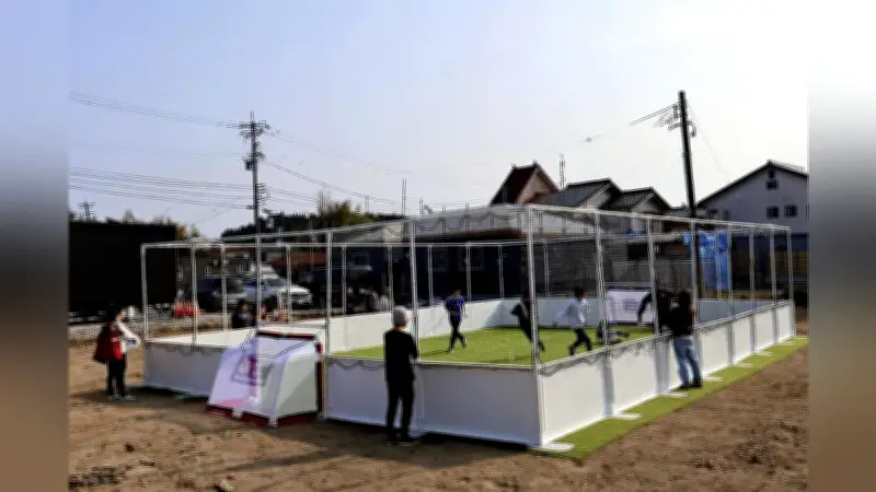 能登半島地震の被災地にミニサッカー場を設置 子どもの遊び場確保へ