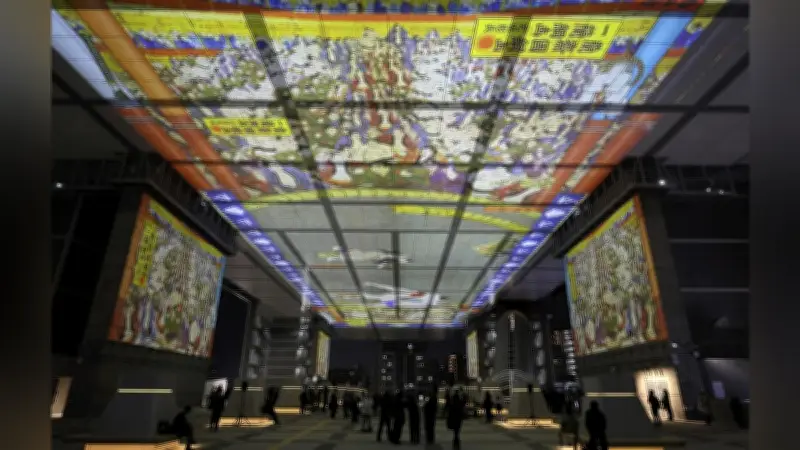 江戸東京博物館が新装開館、浮世絵や甲冑を大型映像で投影し記念セレモニー開催