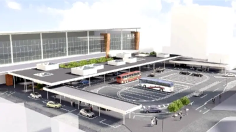 JR熊本駅新幹線口駅前広場を再整備、乗降場15台・駐車場290台に拡大へ