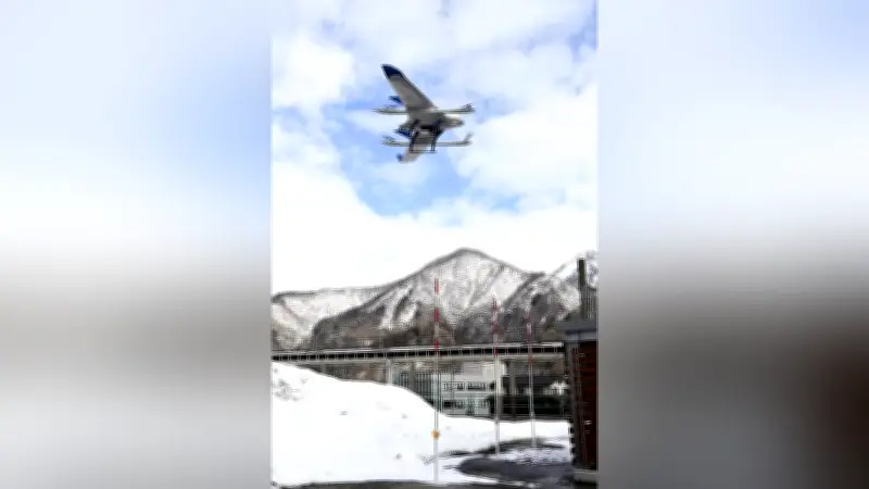 JR東日本が積雪調査に新型VTOLドローンを導入、高速・長距離飛行で効率化を実現