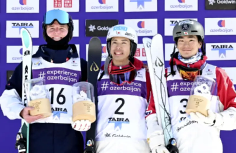 フリースキーW杯富山大会、堀島行真がデュアルモーグルで優勝 川岡士真は初表彰台の3位