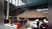 奈良・興福寺五重塔で約120年ぶり大修理、約12トンの相輪取り外しへ安全祈願