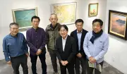 福島と山形ゆかりの画家8人による作品展「福島・山形の4＋4」が、いわき市で開催中