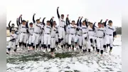 滋賀学園、雪のグラウンドで歓喜 第98回選抜高校野球大会に2年連続出場