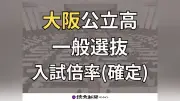 大阪府公立高校一般選抜の倍率確定、定時制の出願状況を発表