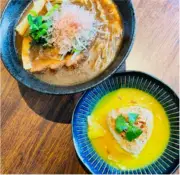 福島で開催中の大ゴッホ展、地元飲食店が「ゴッホ飯」カレーセットを提供