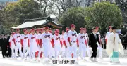 広島カープが護国神社で必勝祈願　島内選手会長「目の前の試合全て勝つ」と決意表明