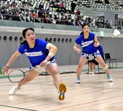 バドミントン高校選抜大会、ふたば未来が女子ダブルス優勝と男子シングルス準優勝を獲得