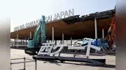 大阪・関西万博会場の西ゲート看板撤去工事が開始、EXPO2025の記憶が消える