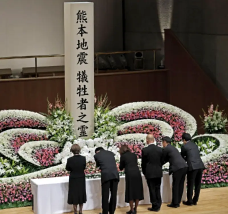 熊本地震10年、益城町で追悼式 震度7の記憶を風化させず伝承誓う
