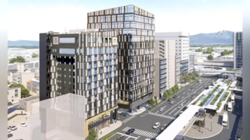 三重・四日市市に13階建て複合ビル起工 ビジネスホテル152室と店舗で2028年春開業へ