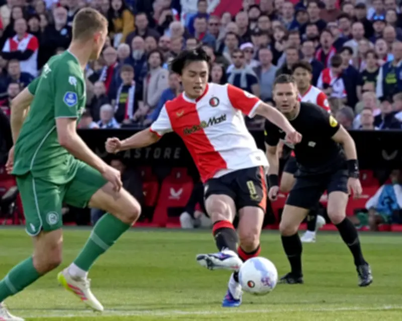 フェイエノールト上田綺世が2ゴール、リーグ戦連続得点で今季25点目