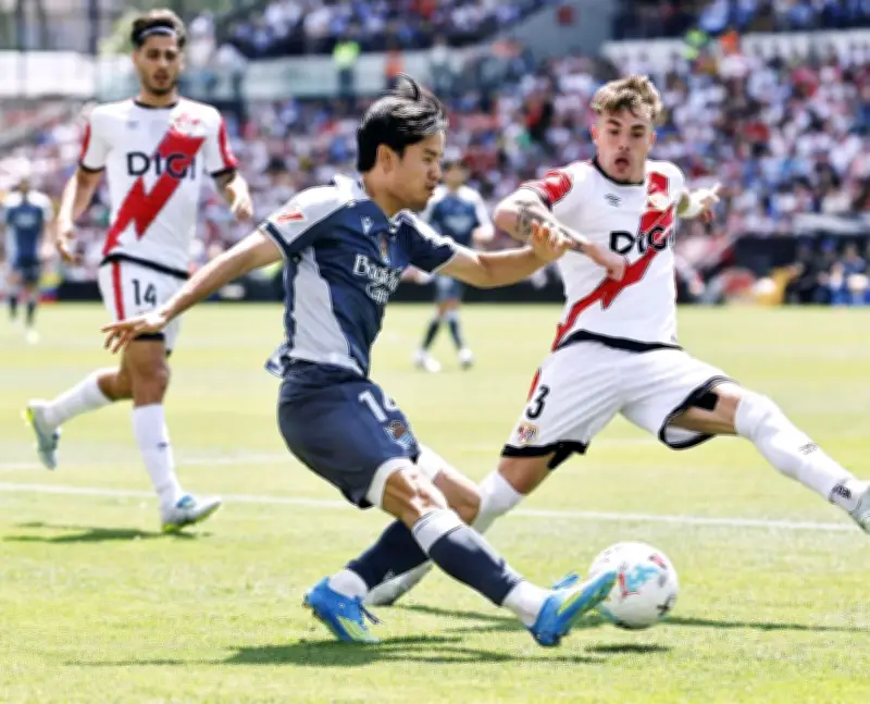 久保建英、ラヨ・バリェカノ戦で後半途中まで出場 試合は3-3の引き分け