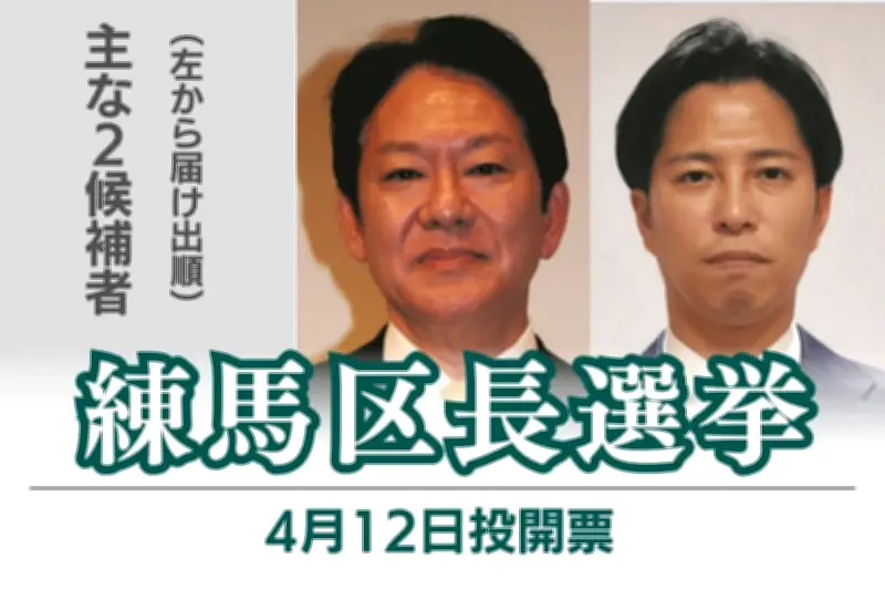 練馬区長選挙が告示、新人3人が立候補 4月12日に投開票へ