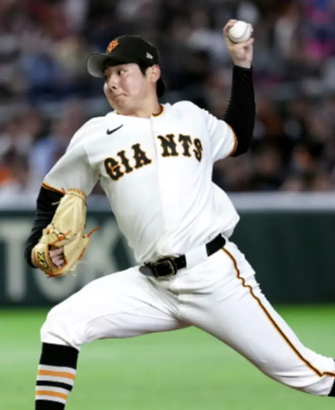 巨人・竹丸が広島戦で4勝目、リーグトップに並ぶ好投
